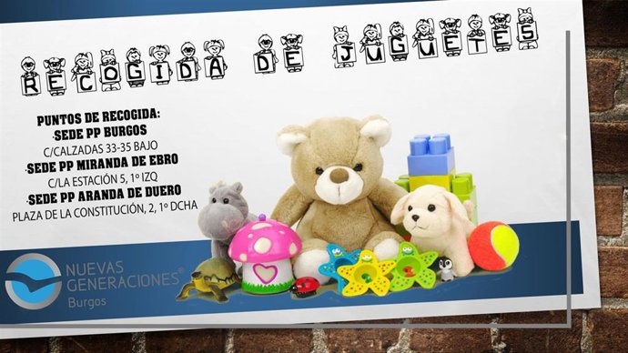 Cartel de la recogida de juvenes impulsada por NNGG en Burgos