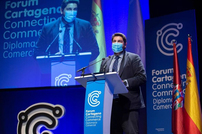 López MIras durante la inauguración del encuentro internacional sobre diplomacia comercial 'Forum Cartagena: Conectando oportunidades en un mundo digital'