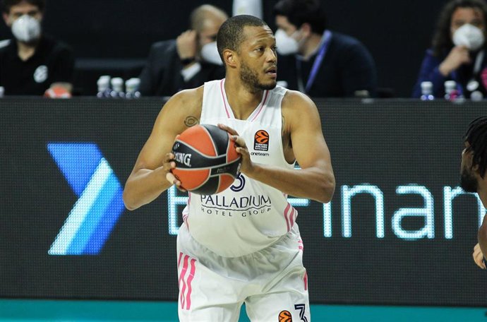 Archivo - Anthony Randolph durante un partido con el Real Madrid antes de lesionarse