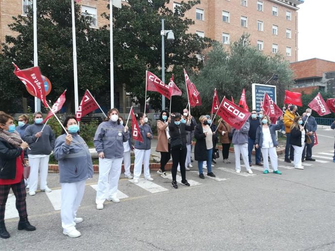 Manifestación de las trabajadoras de la limpieza.