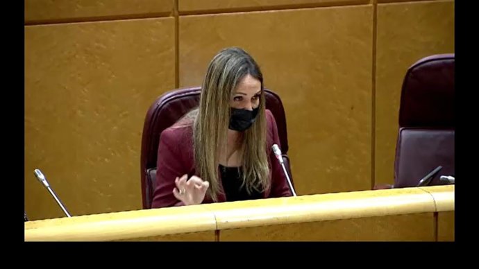 La senadora de Ciudadanos (Cs) por designación autonómica y coordinadora del partido liberal en Huelva, María Ponce.