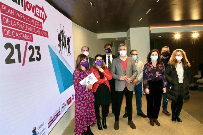 Presentación del primer Plan de Empleo Joven 2021/23 de Cantabria.
