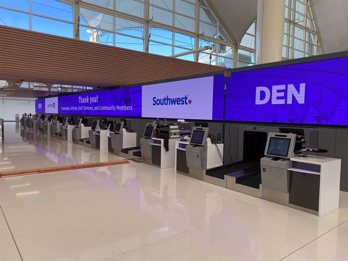 Denver International Airport (DEN) opens the United States largest Self-Bag Drop (SBD) installation in cooperation with Materna IPS, United Airlines, and Southwest Airline