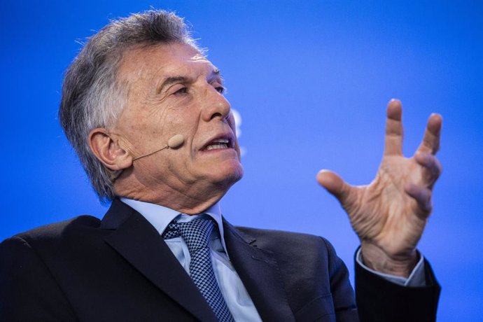 Archivo - El ex presidente de Argentina, Mauricio Macri, interviene en la clausura de las jornadas España, Europa y libertad, de los Cursos de Verano de la Universidad Complutense de Madrid, a 8 de julio de 2021, en San Lorenzo de El Escorial, Madrid,