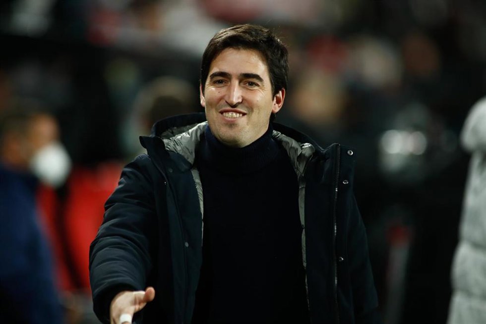 Andoni Iraola durante un partido del Rayo Vallecano