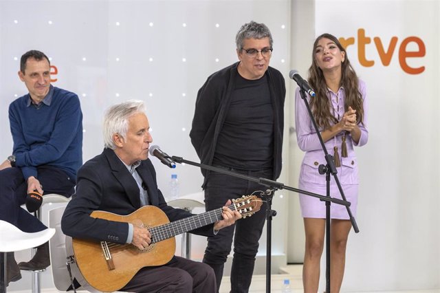 Presentación de 'La música con La Palma: Más fuertes que el volcán', el macroconcierto solidario que RTVE organiza el próximo 8 de enero en Madrid