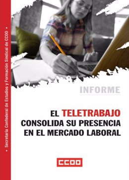 Portada del informe de CCOO sobre el teletrabajo en España