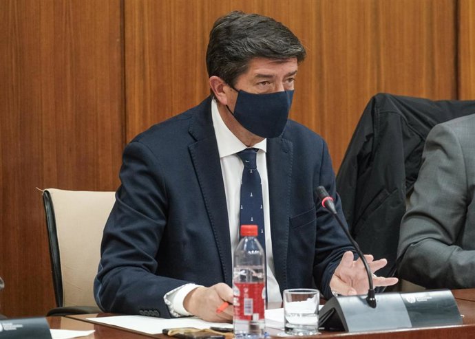 El vicepresidente de la Junta de Andalucía y consejero de Turismo, Juan Marín, en una foto de archivo.