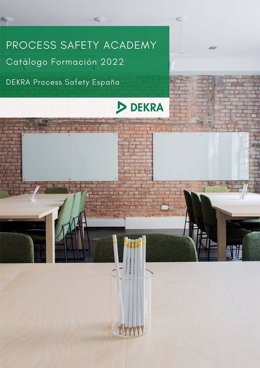 Portada del catálogo de formación 2022 de DEKRA Process Safety