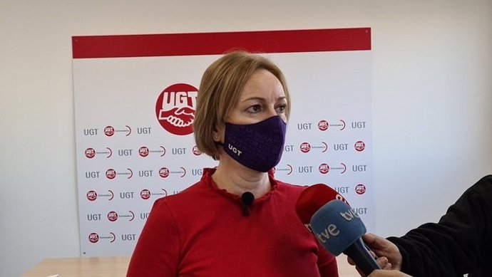 La secretaria de Igualdad, Políticas Sociales y Salud Laboral de UGT Extremadura, María José Ladera.