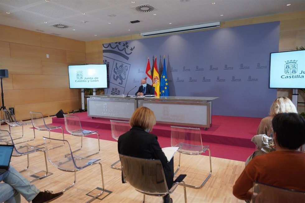 Un momento del Consejo de Gobierno de hoy.