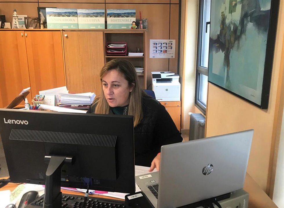 La consejera de Educación, Lydia Espina