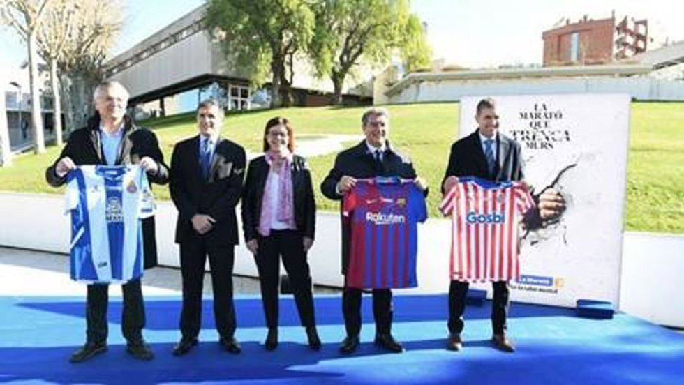El FC Barcelona, el RCD Espanyol y el Girona FC colaborarán y visibilizarán La Marató de TV3