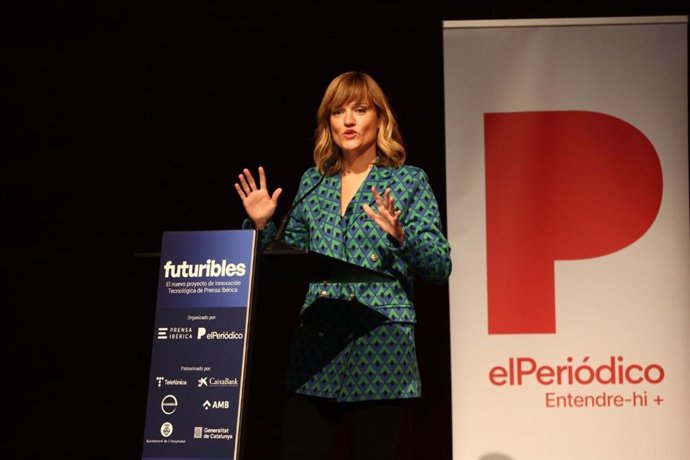 La ministra Pilar Alegría, en el frum 'Futuribles Barcelona'