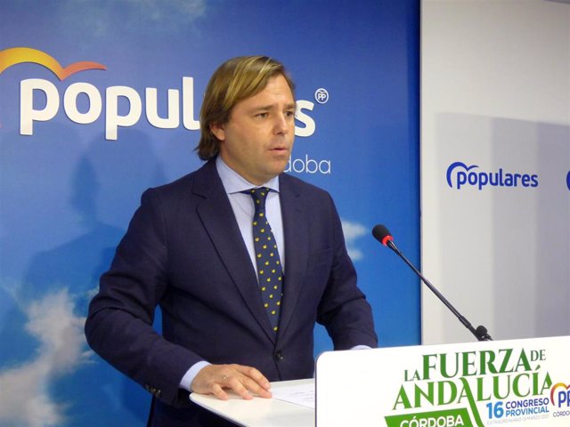 Archivo - El delegado del Gobierno andaluz en Córdoba y coordinador general del PP-A, Antonio Repullo, en una foto de archivo en la sede del PP cordobés.