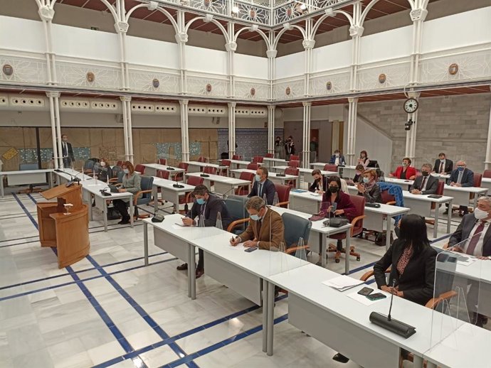 Pleno de la Asamblea Regional, en el que no han participado PSOE y Ciudadanos