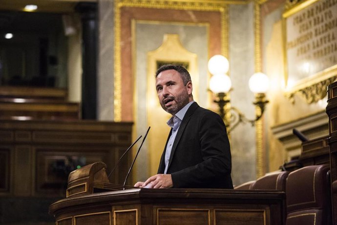 Archivo - El diputado de Ciudadanos, Guillermo Díaz Gómez interviene en una sesión plenaria en el Congreso de los Diputados.