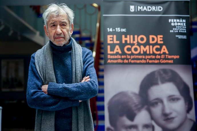 José Sacristán en la presentación de la obra El hijo de la cómica, en el Cine Doré de la Filmoteca Nacional