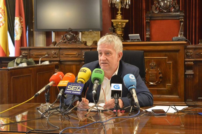 Archivo - Miguel Caride en rueda de prensa. Foto de archivo.