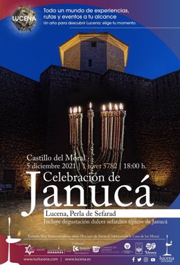 Cartel de la celebración de Janucá en Lucena.