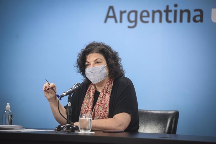 Archivo - La ministra de Salud de Argentina, Carla Vizzotti.