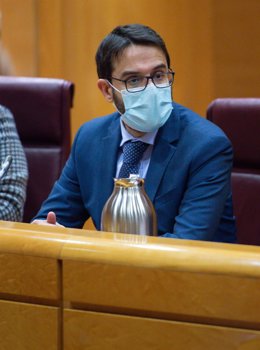 El secretario de Estado de Justicia, Pablo Zapatero, comparece durante una Comisión de Justicia del Senado, en el Senado, a 23 de noviembre de 2021, en Madrid, (España). El objetivo de esta comparecencia es responder a los motivos del Gobierno para no hac