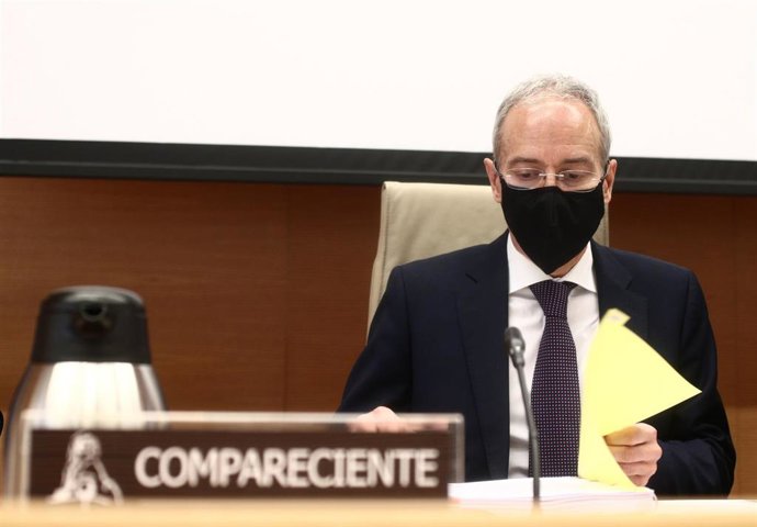 Archivo - El Director General de la Agencia Estatal de la Administración Tributaria (AEAT), Jesús Gascón, durante una Comisión de Hacienda celebrada en la Sala Prim del Congreso de los Diputados, en Madrid, (España), a 23 de febrero de 2021. 