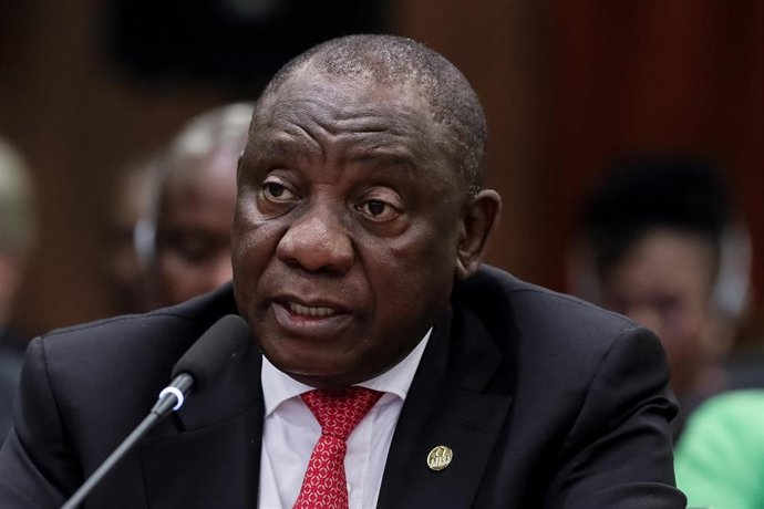 Archivo - El presidente de Sudáfrica, Cyril Ramaphosa
