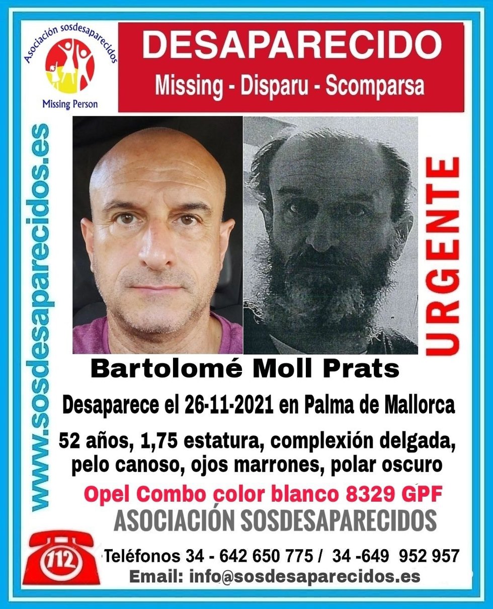 Imagen de la alerta de la desaparición.