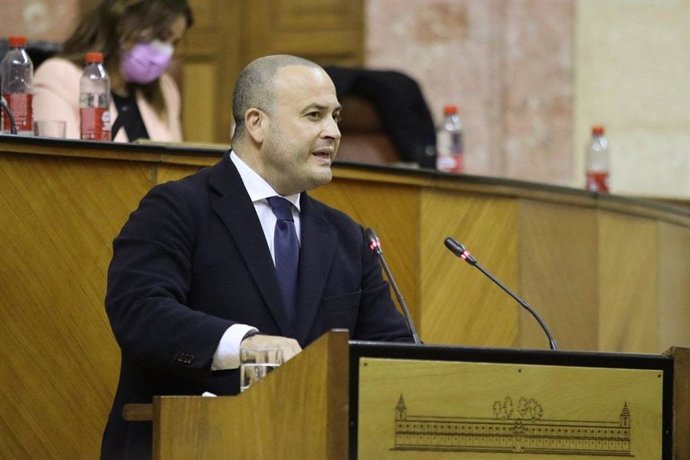 Julio Díaz, en el Parlamento andaluz.