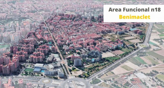 Imagen del área funcional n18 de Benimaclet