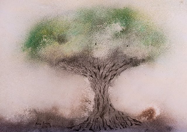 Imagen de la obra 'Los árboles que somos. Testigos del tiempo' de Miguel Ruiz-Poveda.