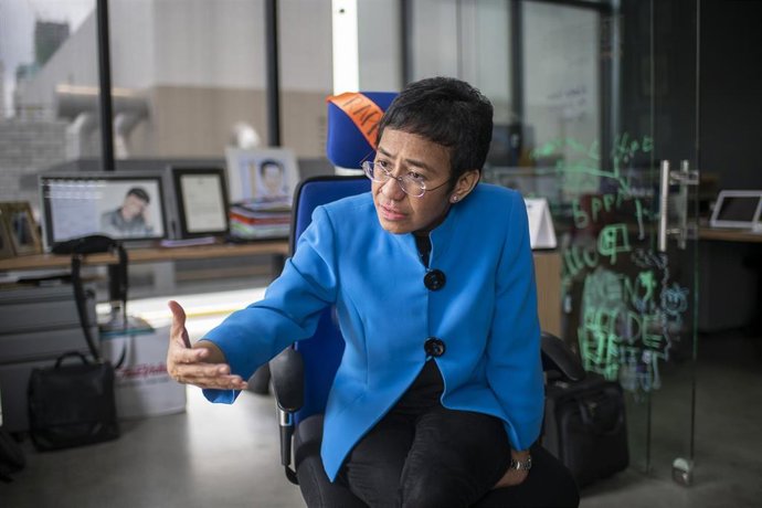 Archivo - La periodista filipina Maria Ressa.