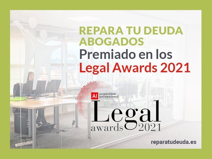 Repara tu Deuda Abogados, premiado en los Legal Awards 2021
