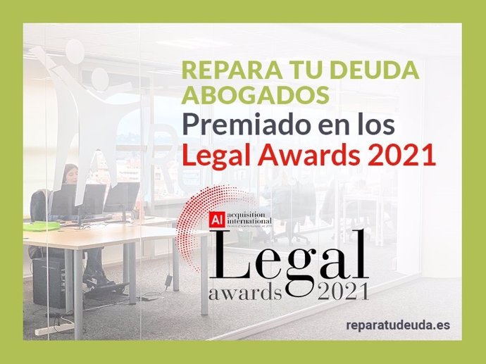 Repara tu Deuda Abogados, premiado en los Legal Awards 2021