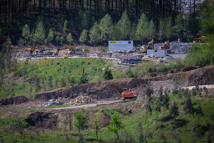 Obras para el Tren de Alta Velocidad en el tramo Abadiño (Vizcaya)-Mondragón (Guipúzcoa).