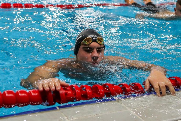 Archivo - El nadador español Jacobo Garrido