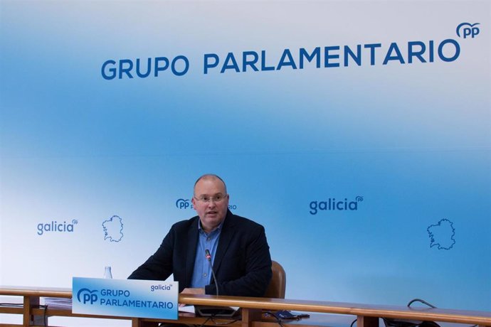 Archivo - El secretario xeral del PPdeG, Miguel Tellado