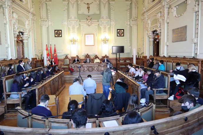 Acto institucional del Ayuntamiento de Valladolid con motivo del Día de la Constitución Española.