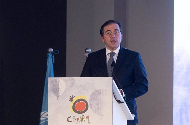 El ministro de Asuntos Exteriores, UE y Cooperación, José Manuel Albares, interviene en el 115º Consejo Ejecutivo de la 24º Asamblea General de la Organización Mundial del Turismo