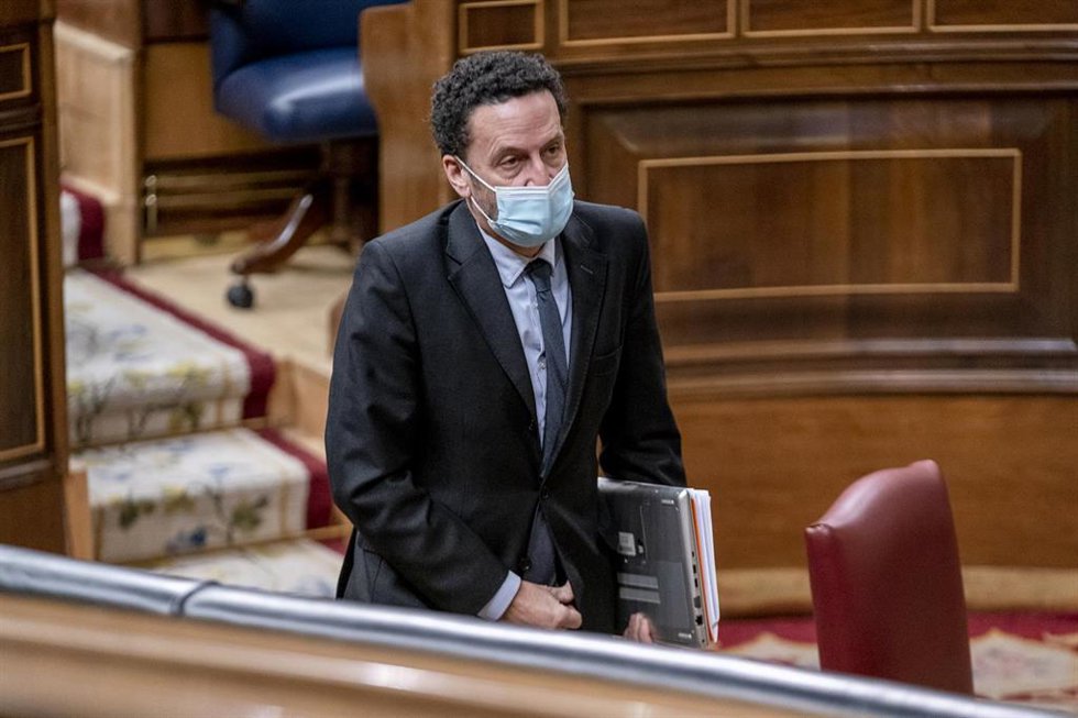 El vicesecretario general y portavoz nacional de Ciudadanos (Cs), Edmundo Bal, en una sesión plenaria, en el Congreso 