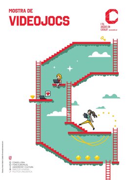 Muestra de videojuegos en catalán del Govern balear.