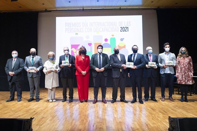 Acto de entrega de los Premios de la Discapacidad de la Región de Murcia 2021