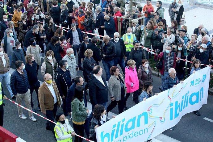 Archivo - Manifestación por los presos de ETA del pasado 23 de octubre en San Sebastián