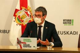 El alcalde de Vitoria-Gasteiz, Gorka Urtaran