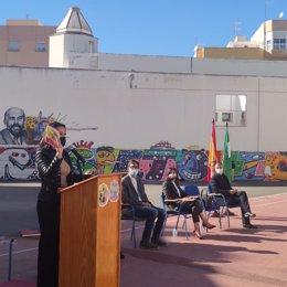 Acto del Día de la Constitución en el CEIP Juan Ramón Jiménez de Almería