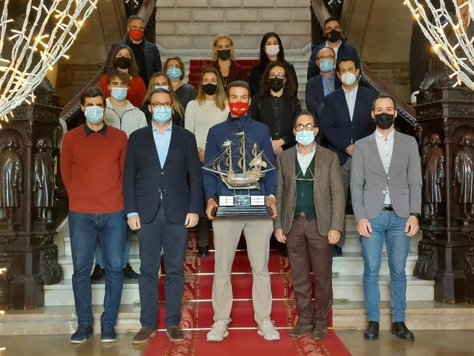 Presentación del Trofeo Ciudad de Palma de Vela, en el Ayuntamiento de Palma.