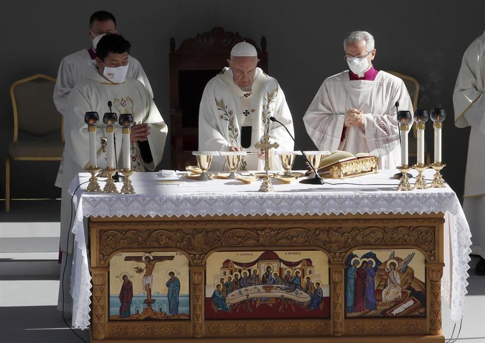 El Papa en la misa celebrada en Nicosia