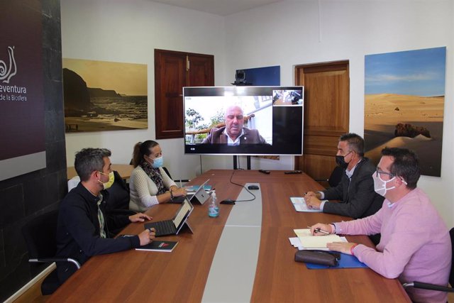 Consejo de Gobierno del Cabildo de Fuerteventura en el que se ha aprobado el proyecto de presupuestos de la institución insular para 2022