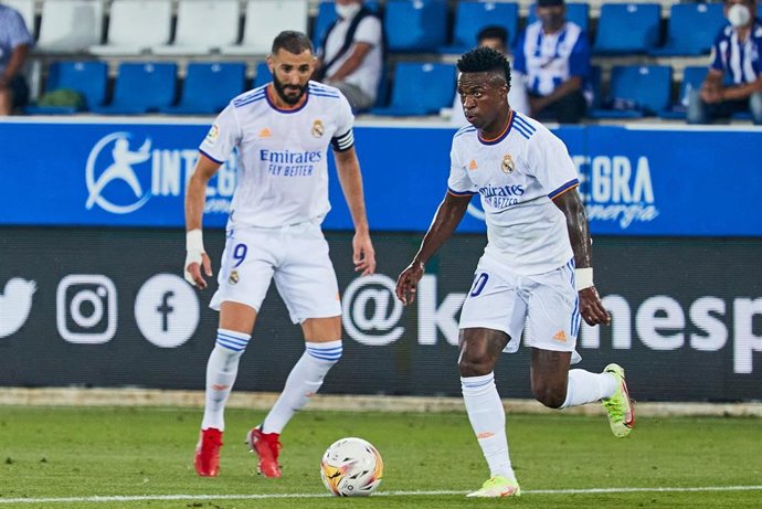 Archivo - Vinicius Junior y Benzema